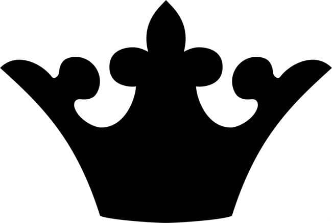 Корона черная для вырезания