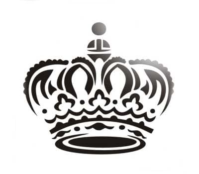 Корона трафарет для вырезания
