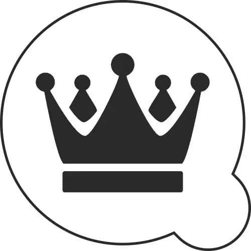 Шаблон трафарет короны для вырезания