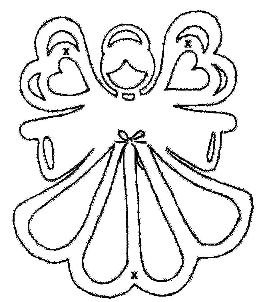 Ангел трафарет