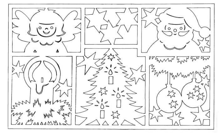 Трафарет для нового года