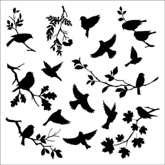 Много птиц для вырезания