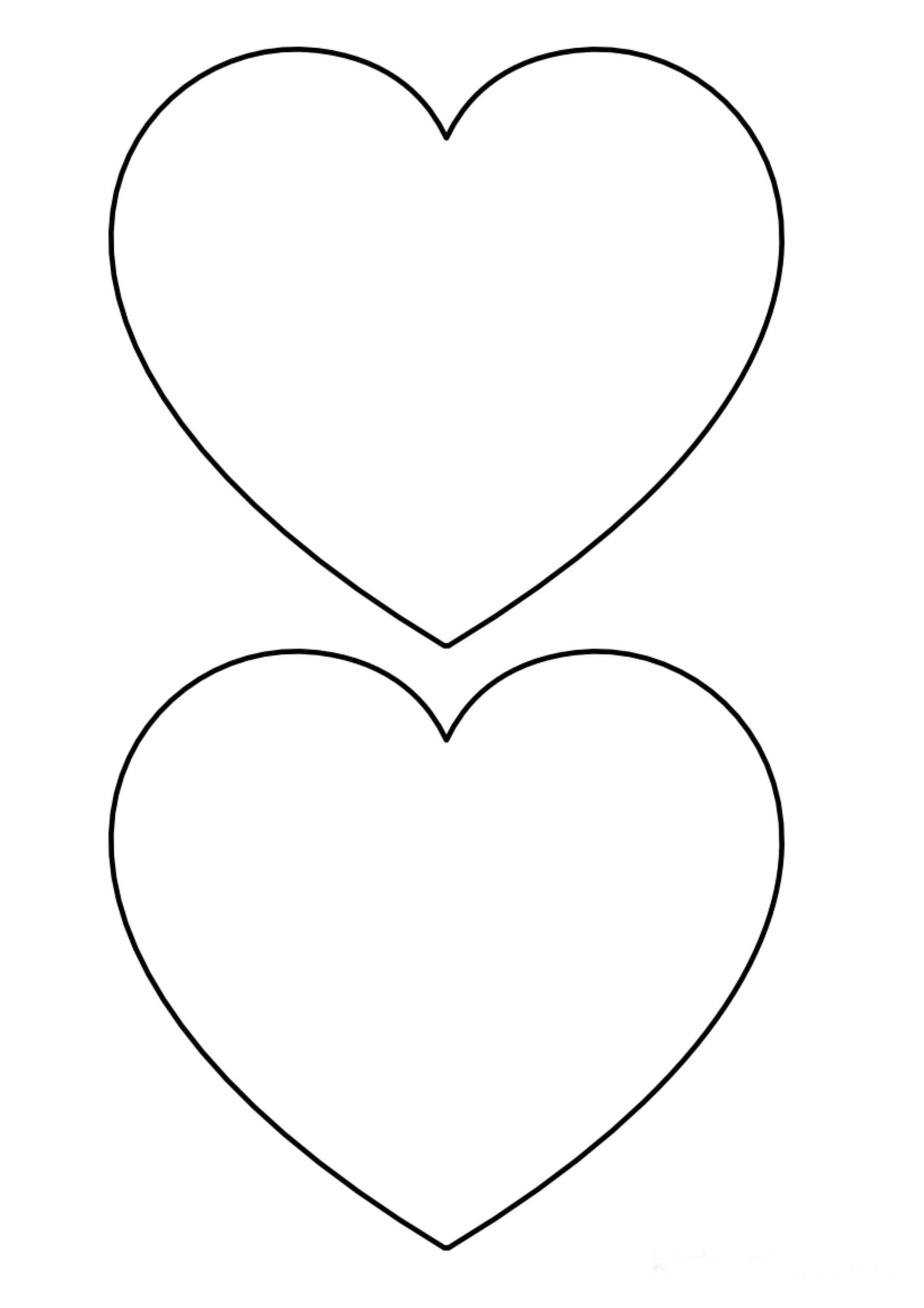 Два сердца для вырезания