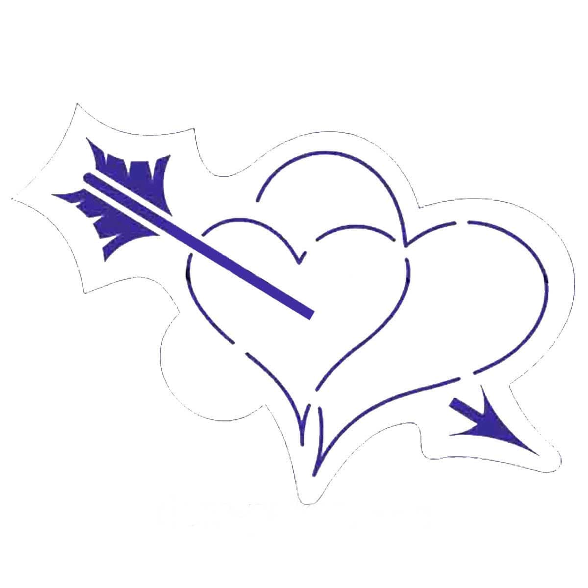 Сердце и стрела для вырезания