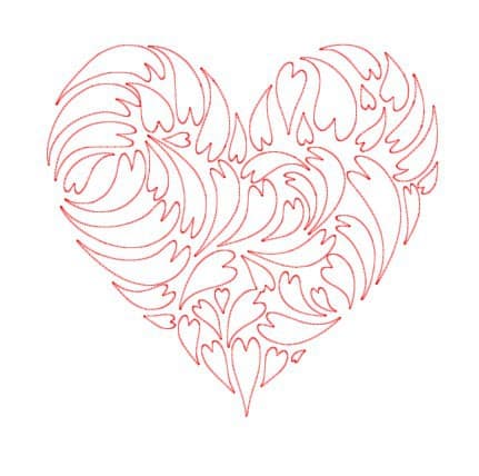 Сердце из маленьких сердечек