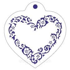 Сердце с узорами для вырезания