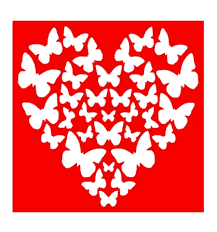 Сердечко из бабочек