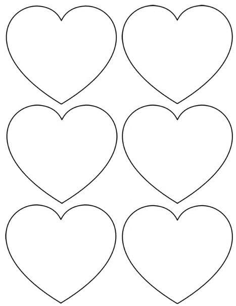 Трафарет сердечки