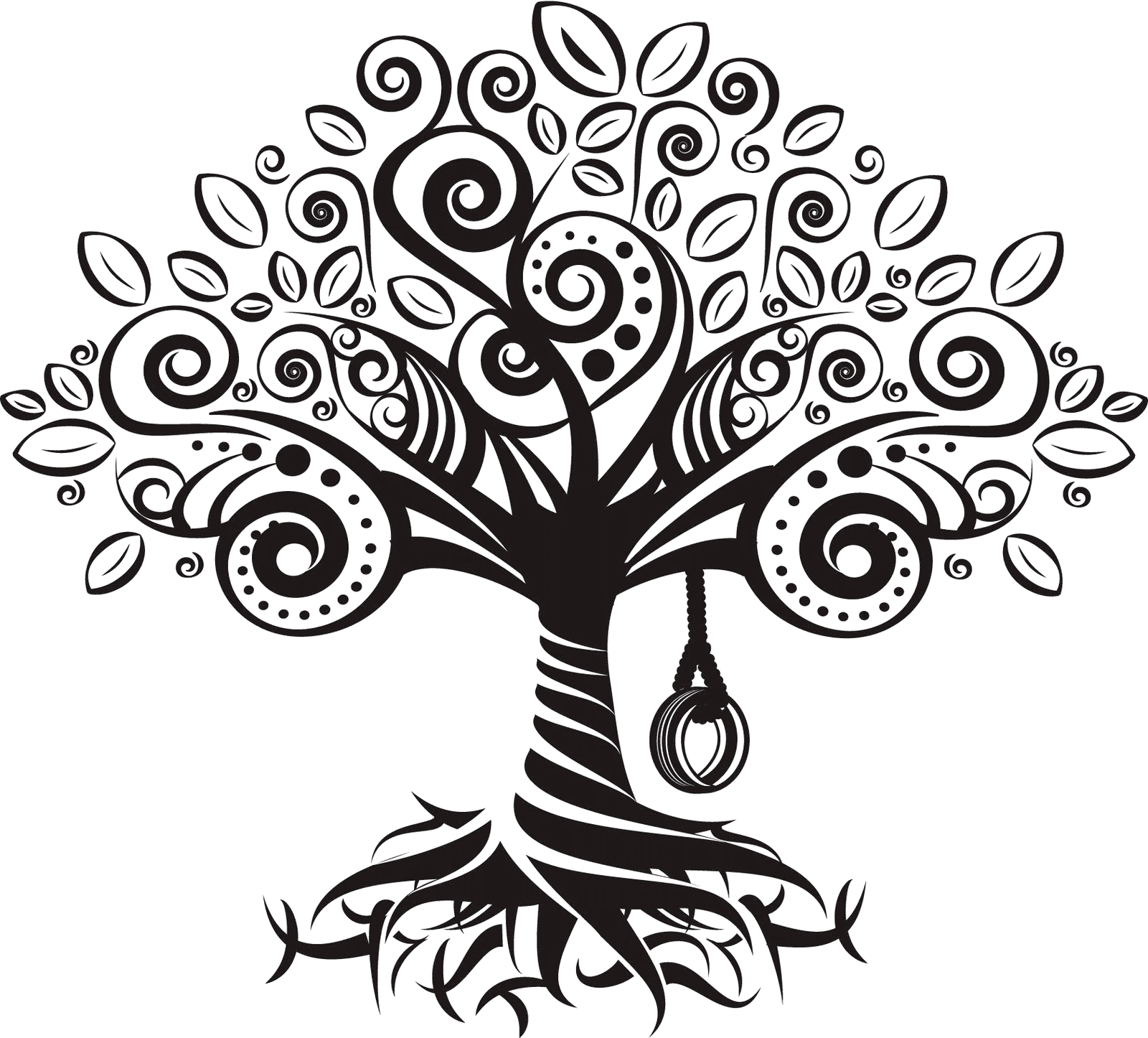 Дерево трафарет для вырезания