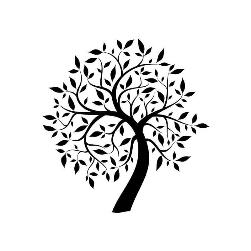 Дерево трафарет